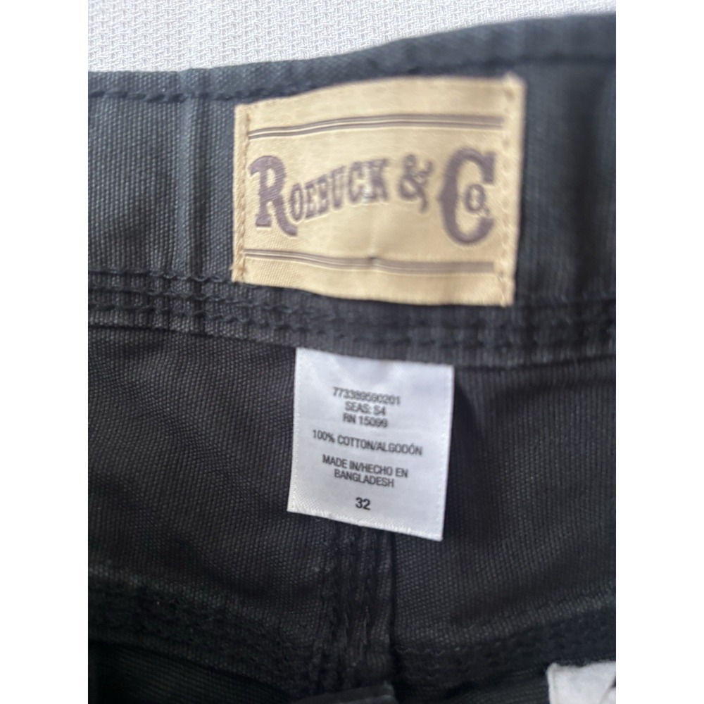 Roebuck & Co Shorts Men's 32x11 Black Y2K Utility Dad Outdoor Gorpcore
